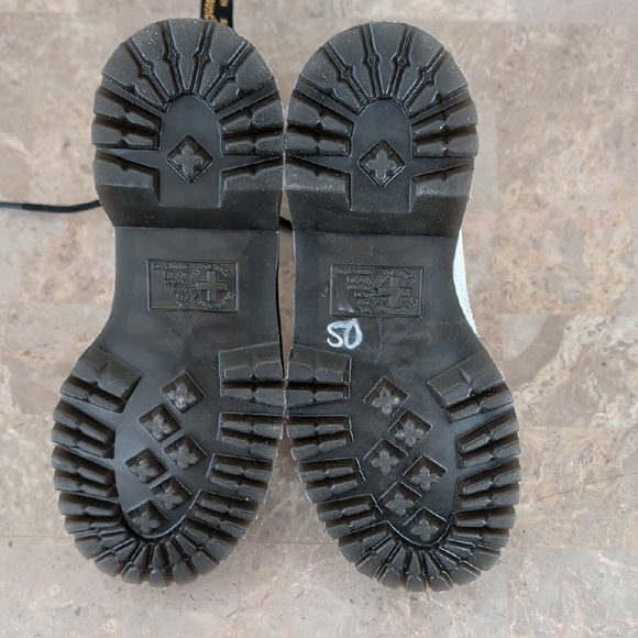 Dr. Martens White Combat Boots - Picture 9 of 10